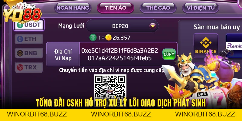 Nạp Tiền YO88 – Nhanh Chóng, An Toàn, Đa Dạng Phương Thức - WINORBIT68.BUZZ